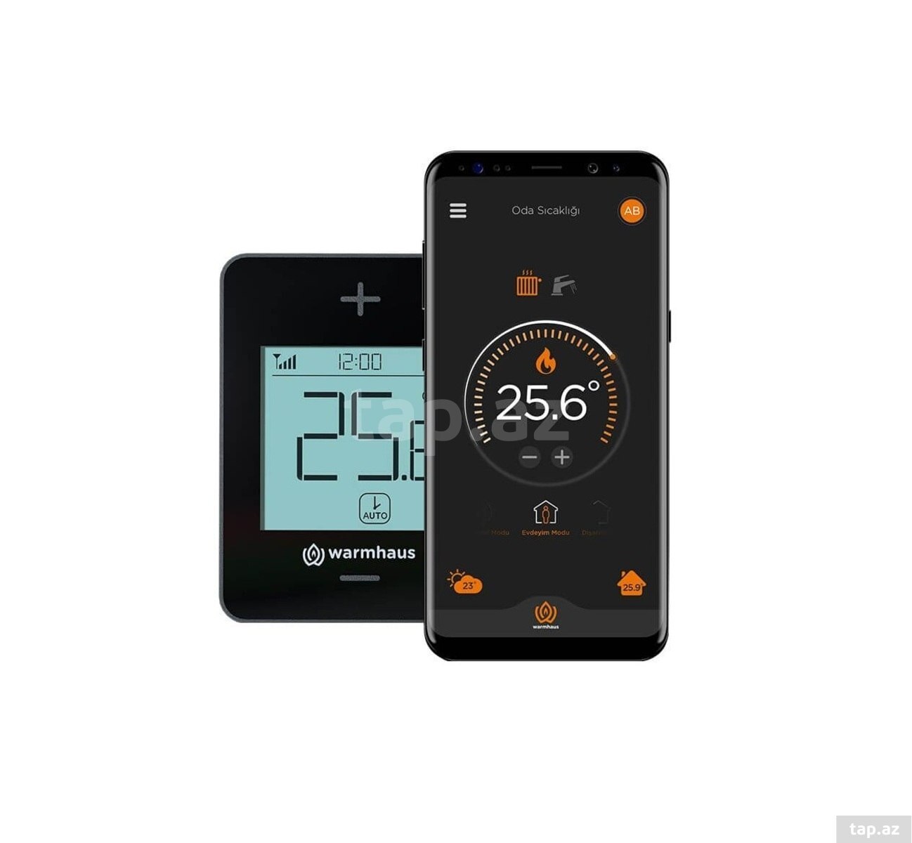 Kombi hissəsi / Aksesuarlar Warmhaus / RecoWa RecoWa Wi‑Fi ağıllı otaq termostat dəsti WR00200 — 1