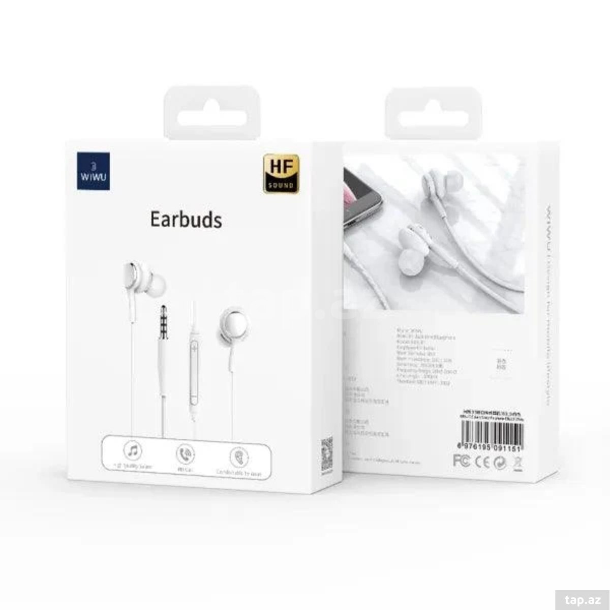 WiWU EB310 91151 – Mikrofonlu 3.5 mm simli qulaqlıq — 1