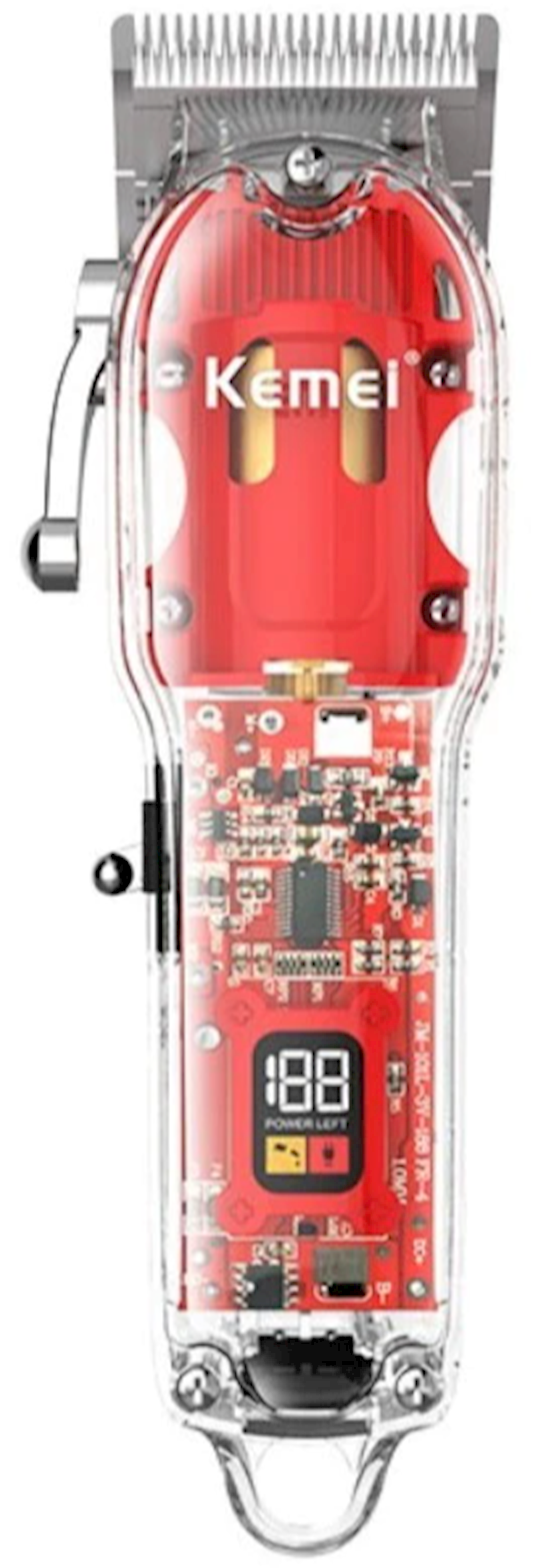 Saç kəsimi üçün cihaz Kemei KM-1761 Red — 1