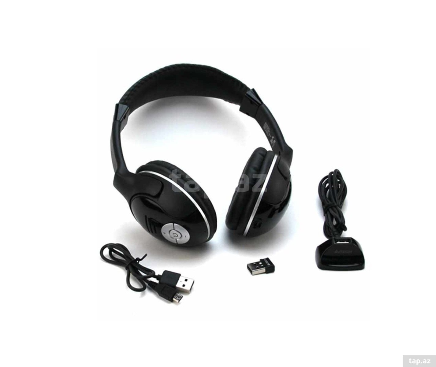 A4Tech RH-500 Black – 2.4 GHz simsiz mikrofonlu qulaqlıq — 1