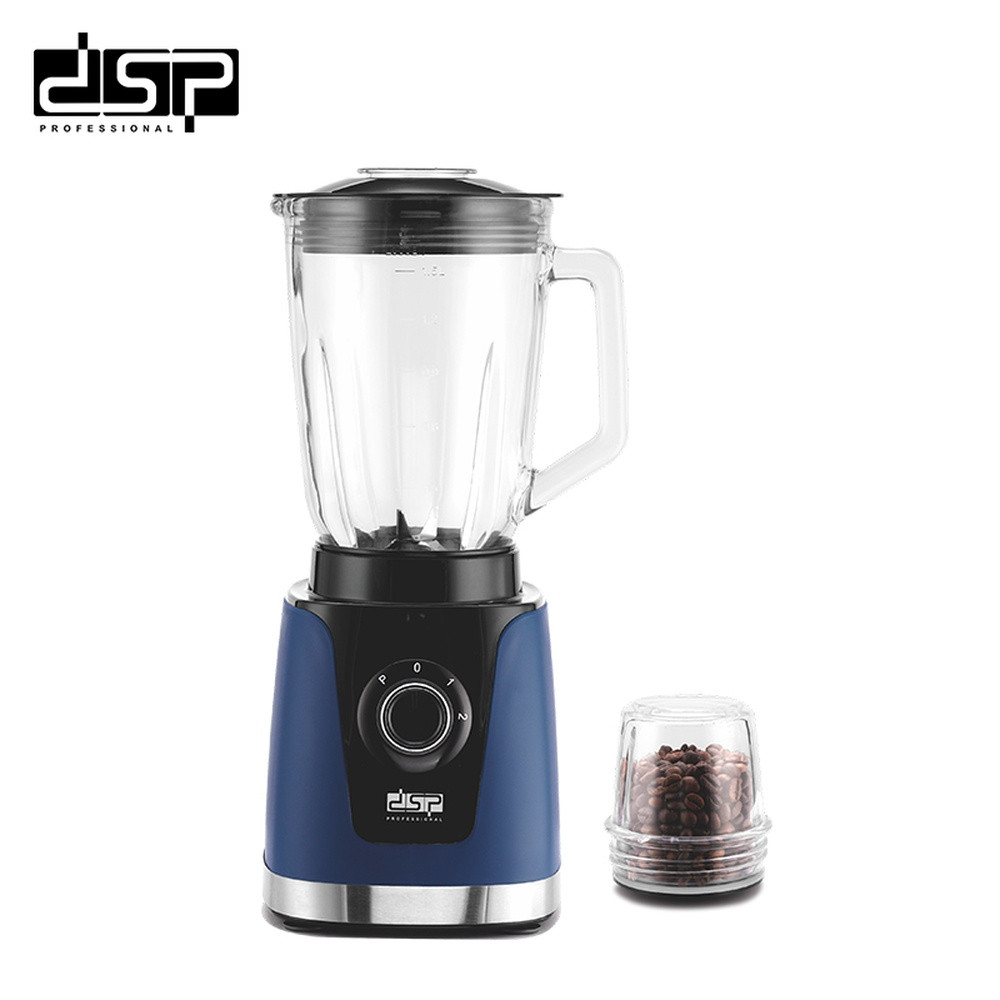 Blender DSP KJ2145 2in1, Stasionar, Elektromexaniki, 1.5 L, Göy — 1