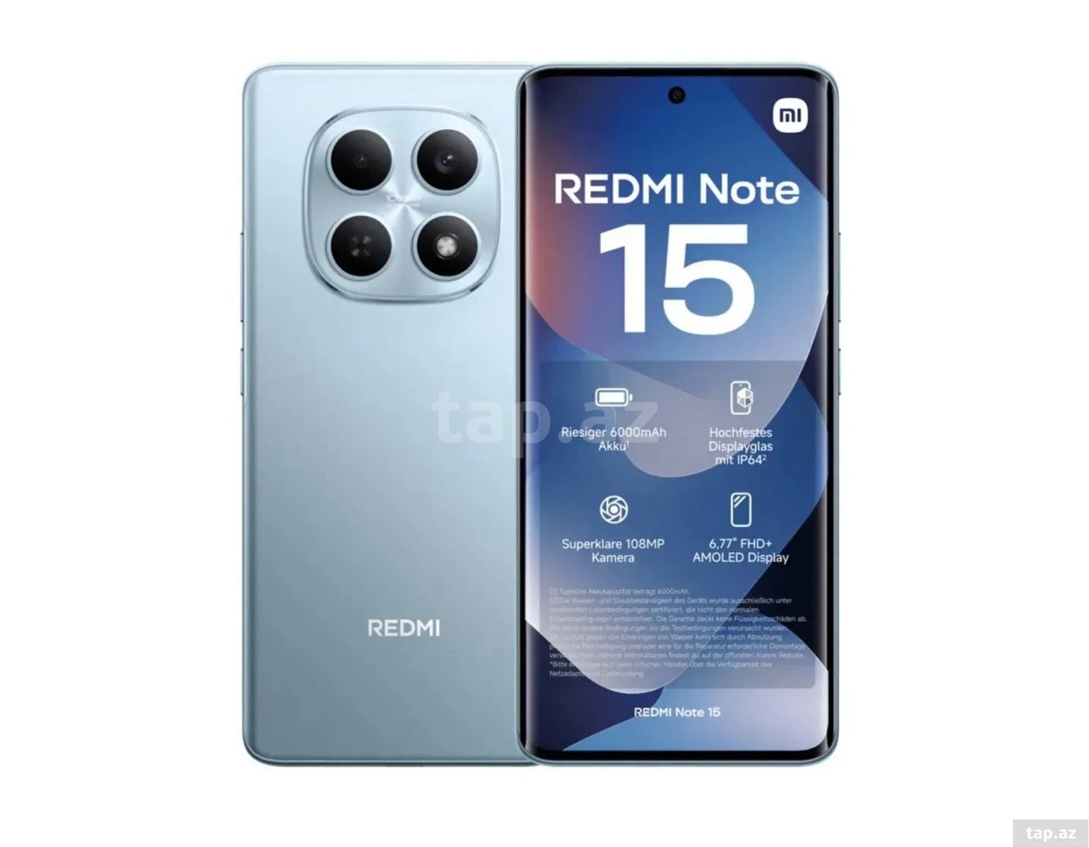 Xiaomi Redmi Note 15 Glacier Blue 128GB/6GB — 1