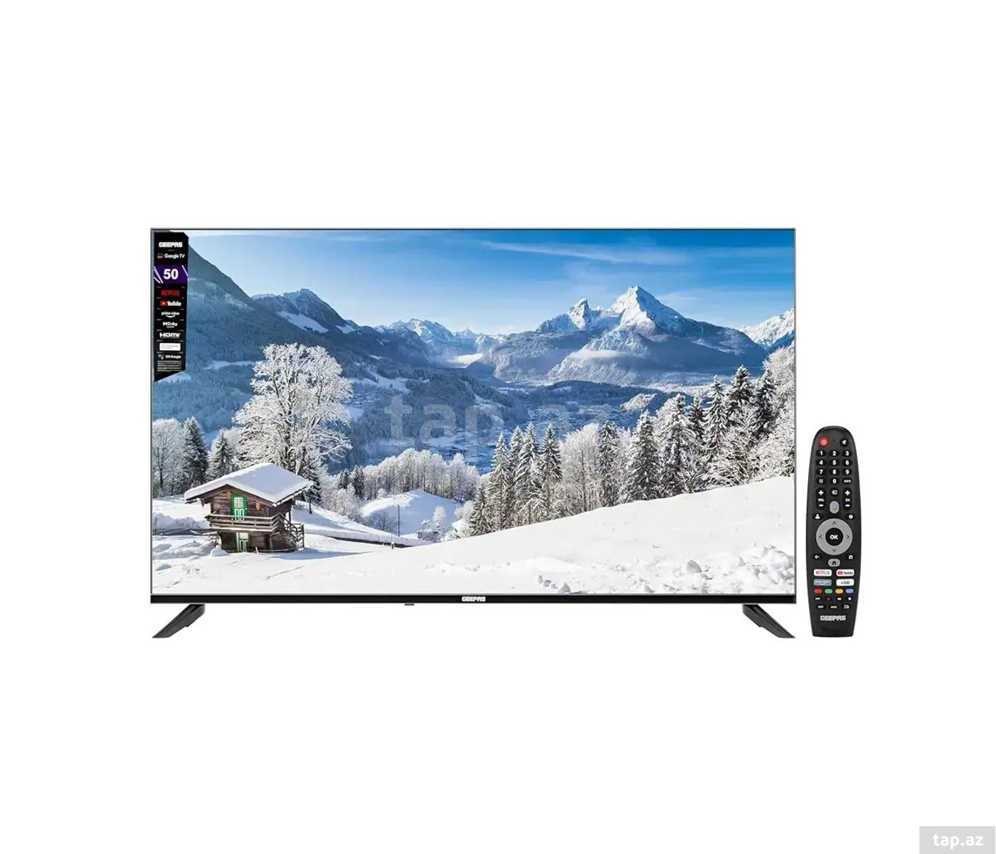 Geepas GLED5006SGXHD 50" 4K UHD Google TV – Smart televizor — 1