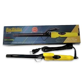 Yumru maşa BarBieliss SHRK_4884_00815 (BA-287), 45 Vt, keramik örtük, saçburanın diametri 8 mm, maksimal istilik temperaturu 210°C, sarı/qara - SHRK_4884_00815 — 1