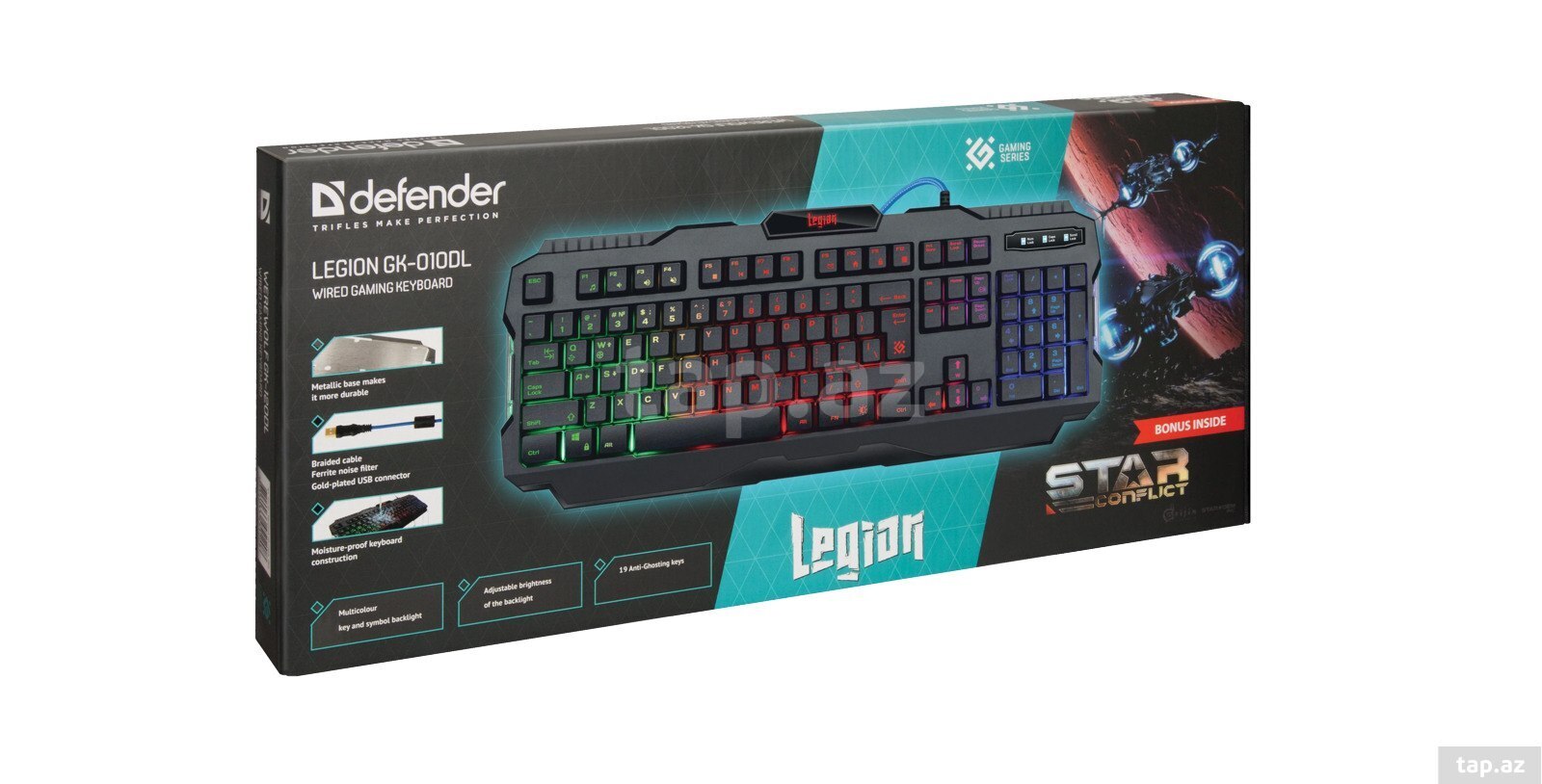 Defender Legion GK-010DL Wired gaming keyboard — 1