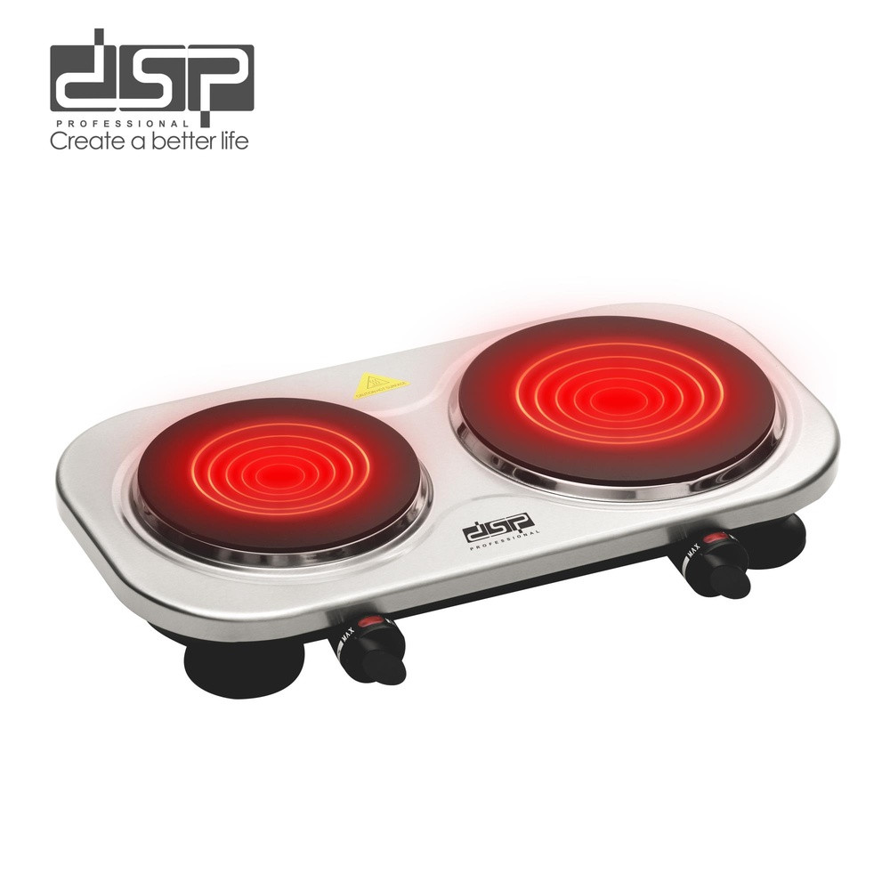 Masaüstü elektrik bişirici DSP KD5061, İnfraqırmızı, Şüşə keramika, 1200 Vt, 2 konforlu — 1