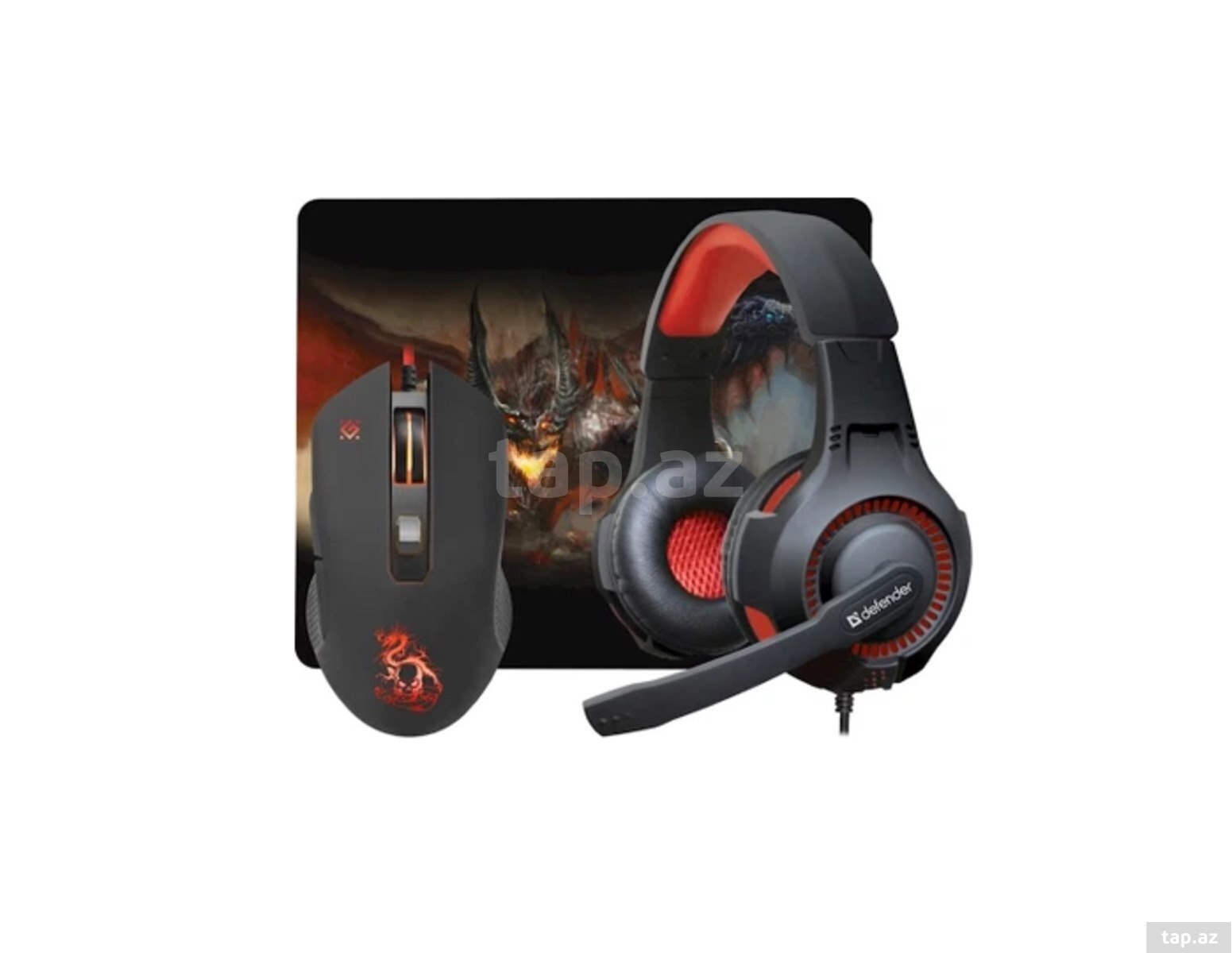 Defender Devourer MHP-006 Mouse+Headset+Carpet Gaming Kit — 1