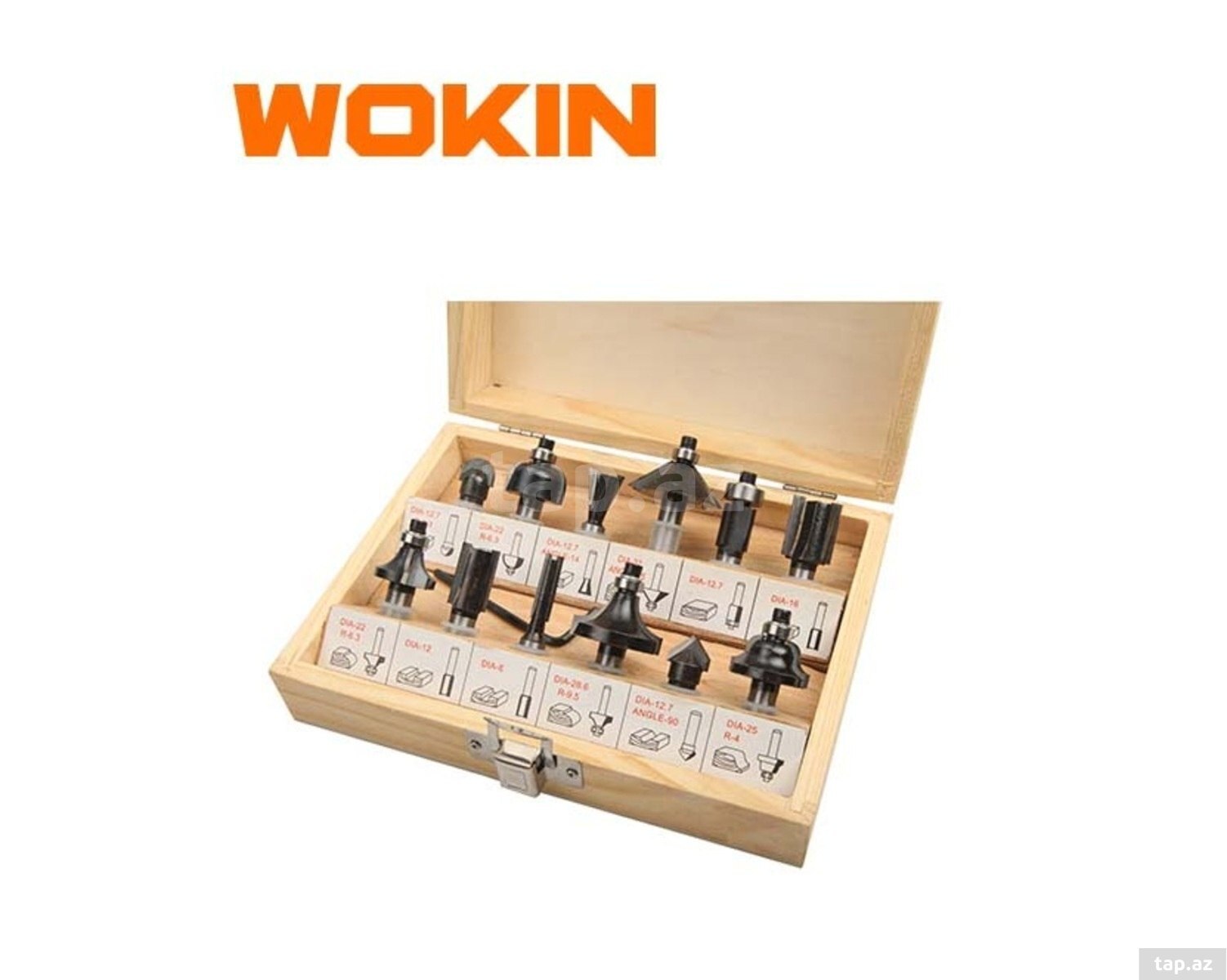 WOKIN 12 ədədli frez üç dəsti — 1