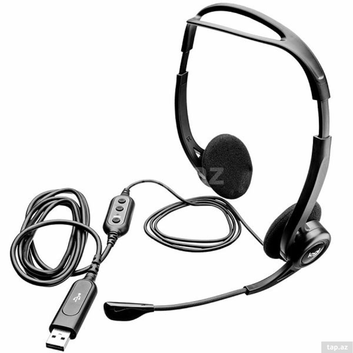 LOGITECH corded USB stereo headset PC 960 Business EMEA black — 1