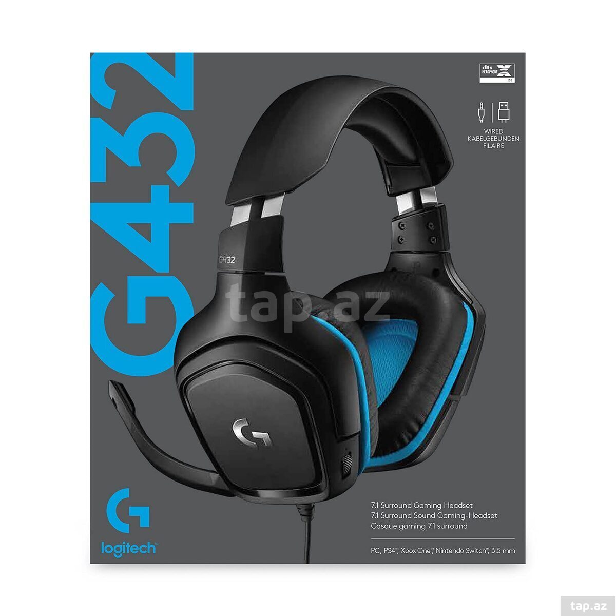 LOGITECH G432 gaming headset — 1