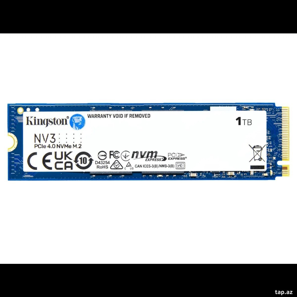Kingston NV3 1TB M.2 2280 PCIe 4.0 NVMe SSD — 1