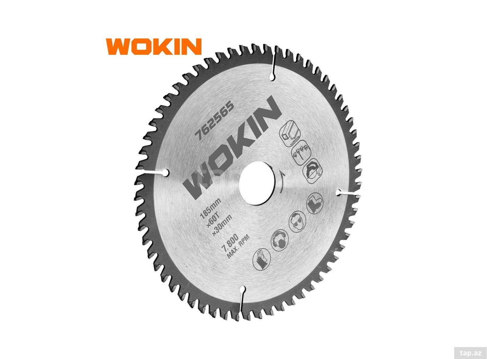 WOKIN alüminium kəsən mişar tiyəsi 254mmx30mmx80t — 1