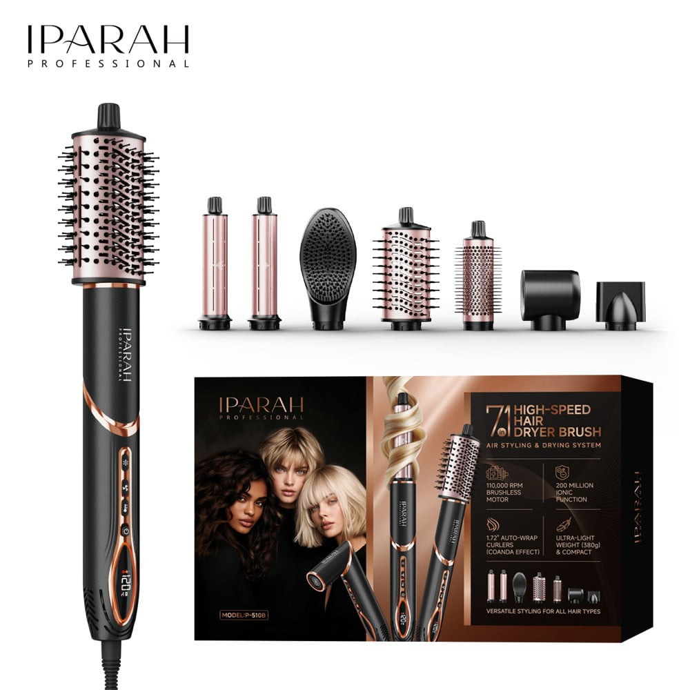 Saç üçün multi-stayler İparah P-510B 7-in-1 Qara — 1