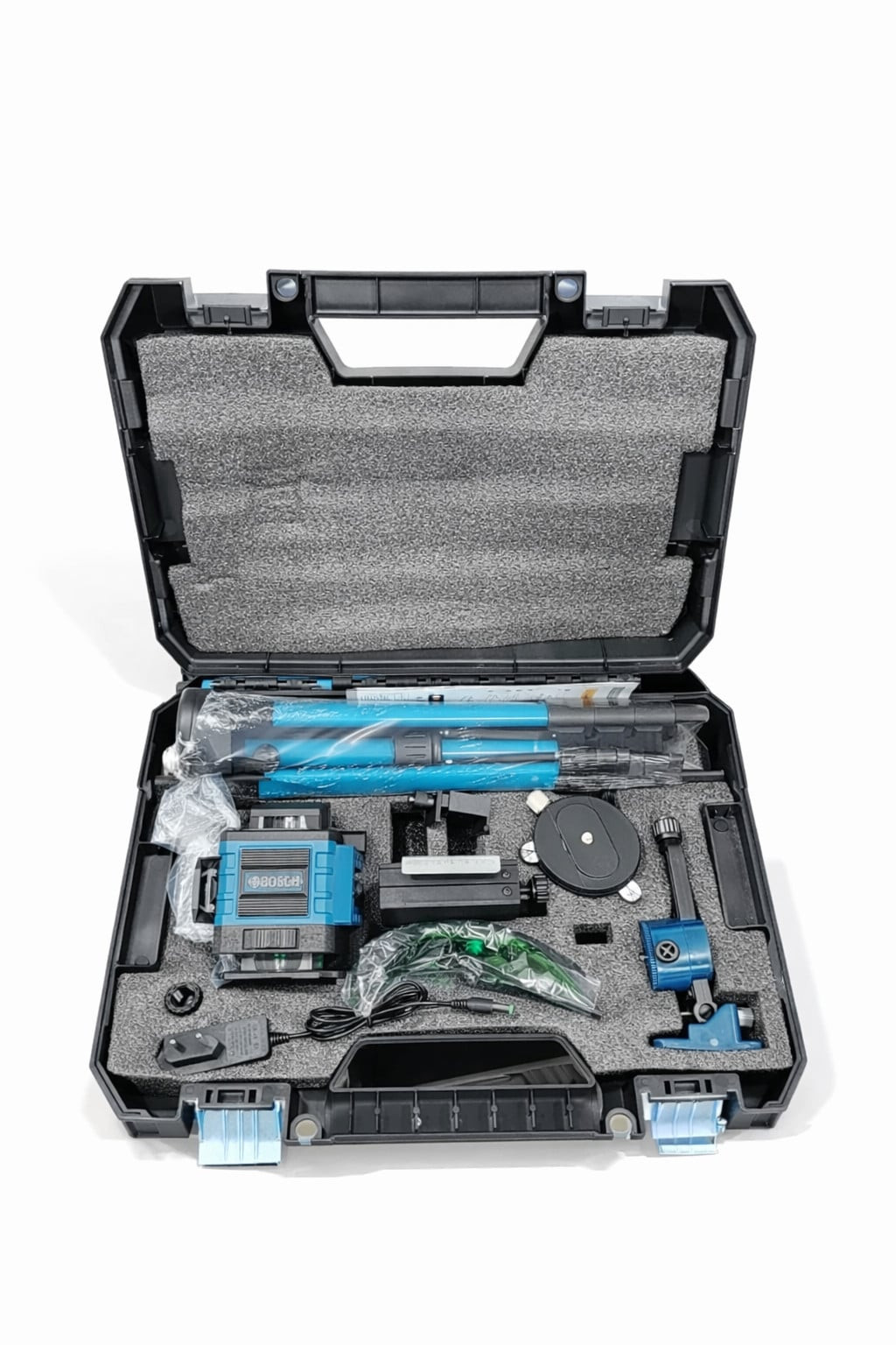 Lazer səviyyə Bosch TOOLMAX2009 16 xətt 4D yaşıl şüa 130 sm dayaqlı — 1