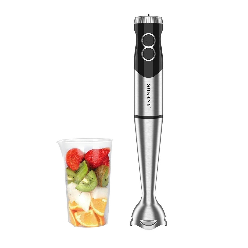 Salınma blender Sokany SK-02006 (ON.10200601) 2 in 1, 800 Vt, mexaniki, 0.5 L, gümüşü — 1