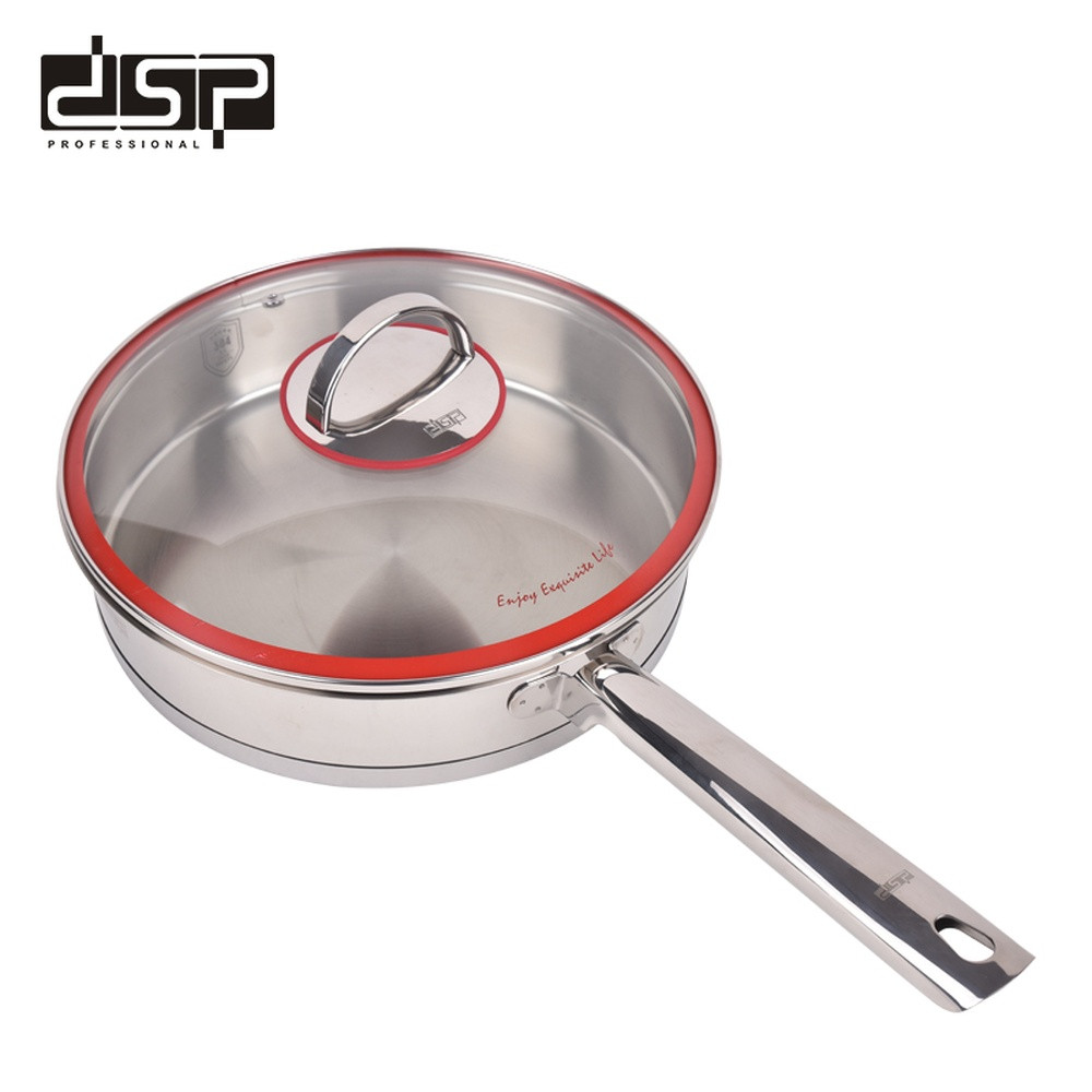 Qapaqlı tava, DSP, polad, gümüşü, 24 sm — 1