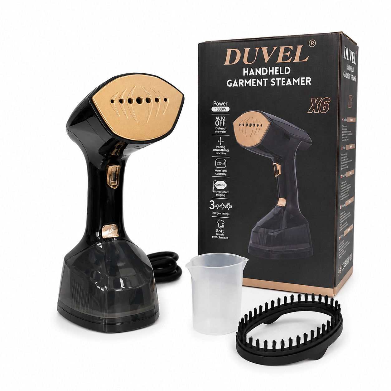 Geyim buxarlayıcısı Duvel X6, Əl, 2000 Vt, Qara — 1