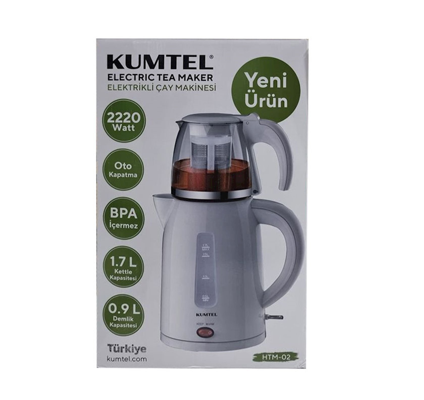 Elektrik çaydan və dəm çaydanı Kumtel HTM-02 — 1