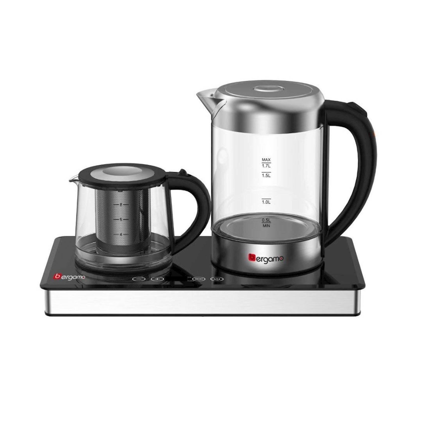 Elektrik çaydan və dəm çaydanı Bergamo BG-2408SGD — 1