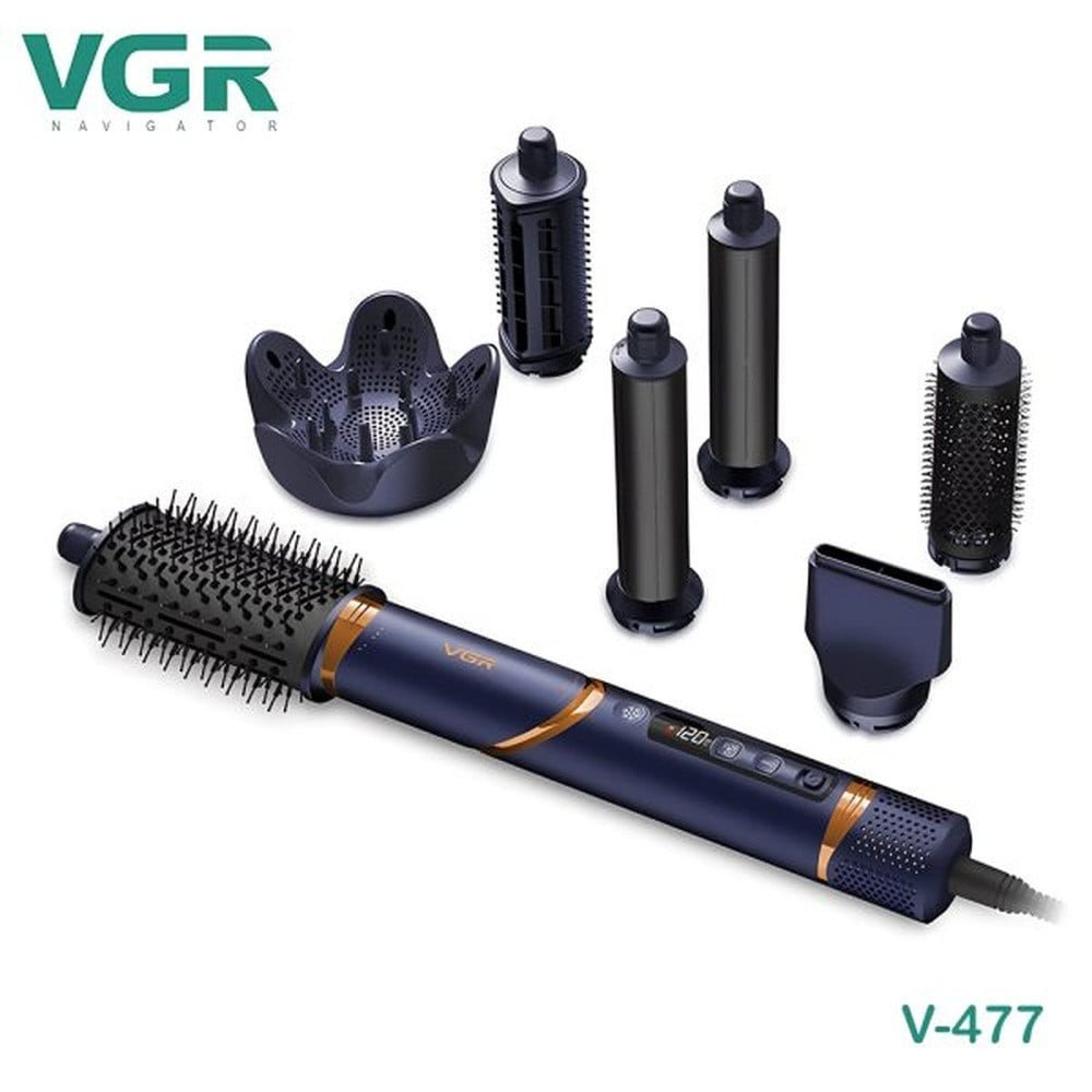 Fen VGR V-477 7-si 1-də, Professional, 1400 W, Tünd göy - VGR 7 in 1 V-477 GS — 1