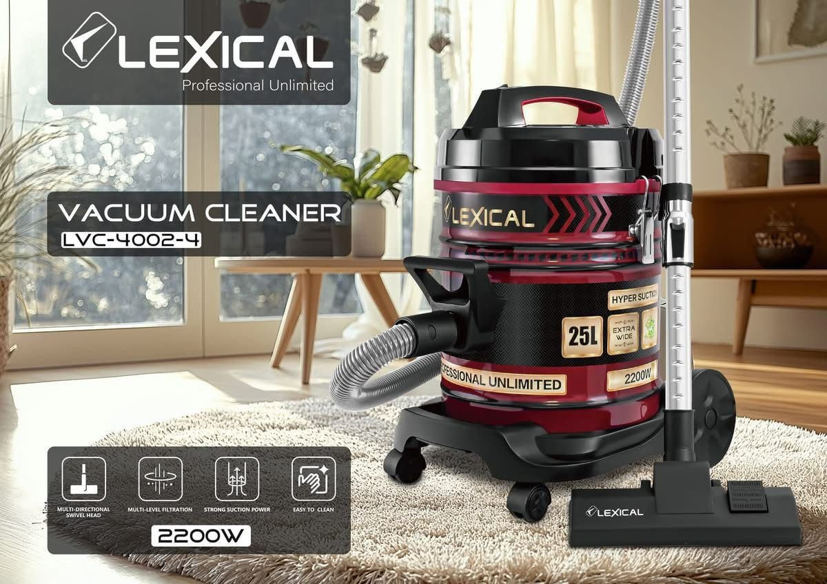 Tozsoran Lexcial LVC-4002, zibil qutusu tutumu 25 L, əməliyyat radiusu 6.5 m, ikiqat funksiya: sorurma və üfürmə - LVC-4002 — 1