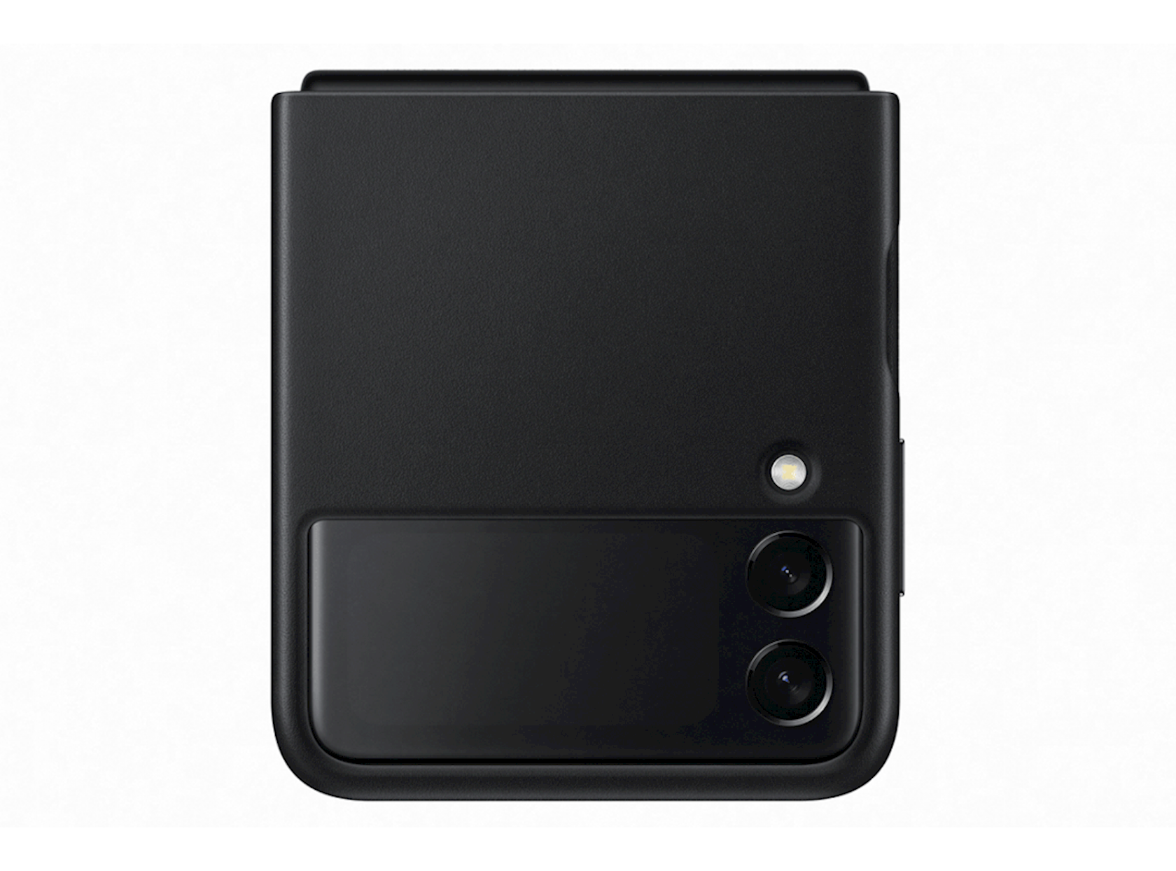 Çexol Samsung Z Flip 3 Leather Cover Black üçün (EF-VF711LBEGRU)