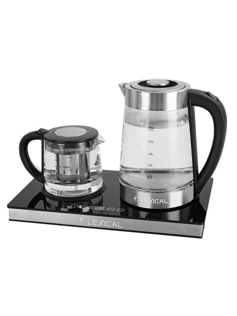 Elektrik çaydan və dəm çaydanı Lexical LTM-0865 Black/Silver — 1