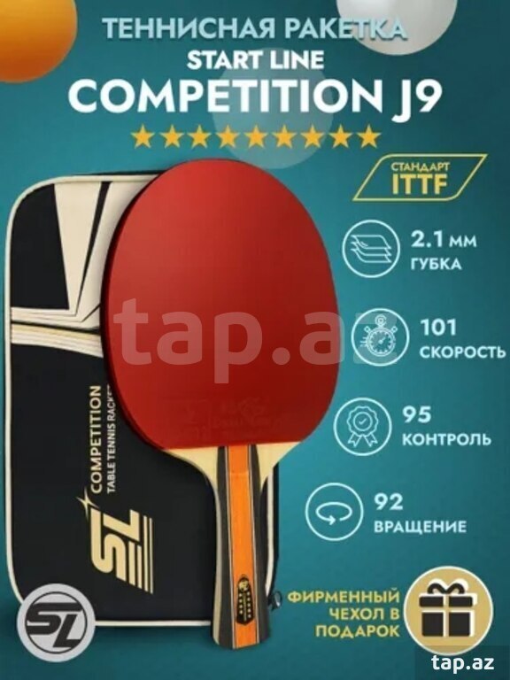 Fox 9 Star Premium masaüstü tennis raketkası — 1
