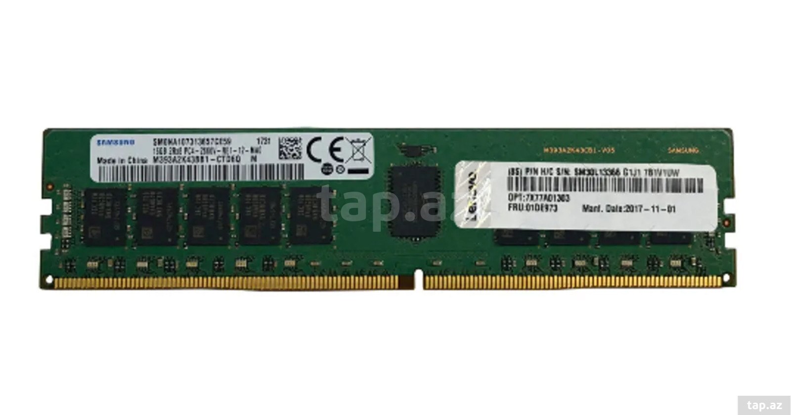 Server operativ yaddaş Lenovo ThinkSystem 64GB TruDDR4 2933MHz RDIMM (4ZC7A08710 — 1