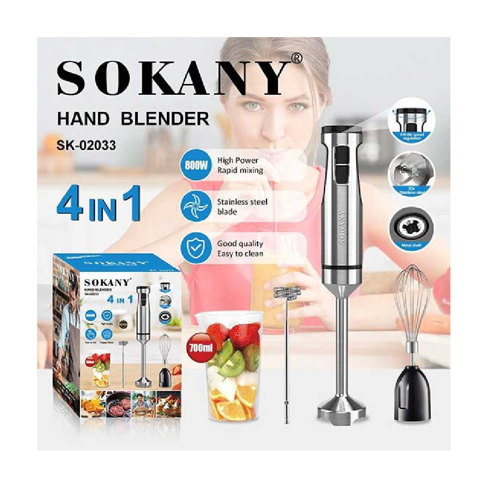 Blender Sokany SK-02033, 0.7 l, Boz — 1