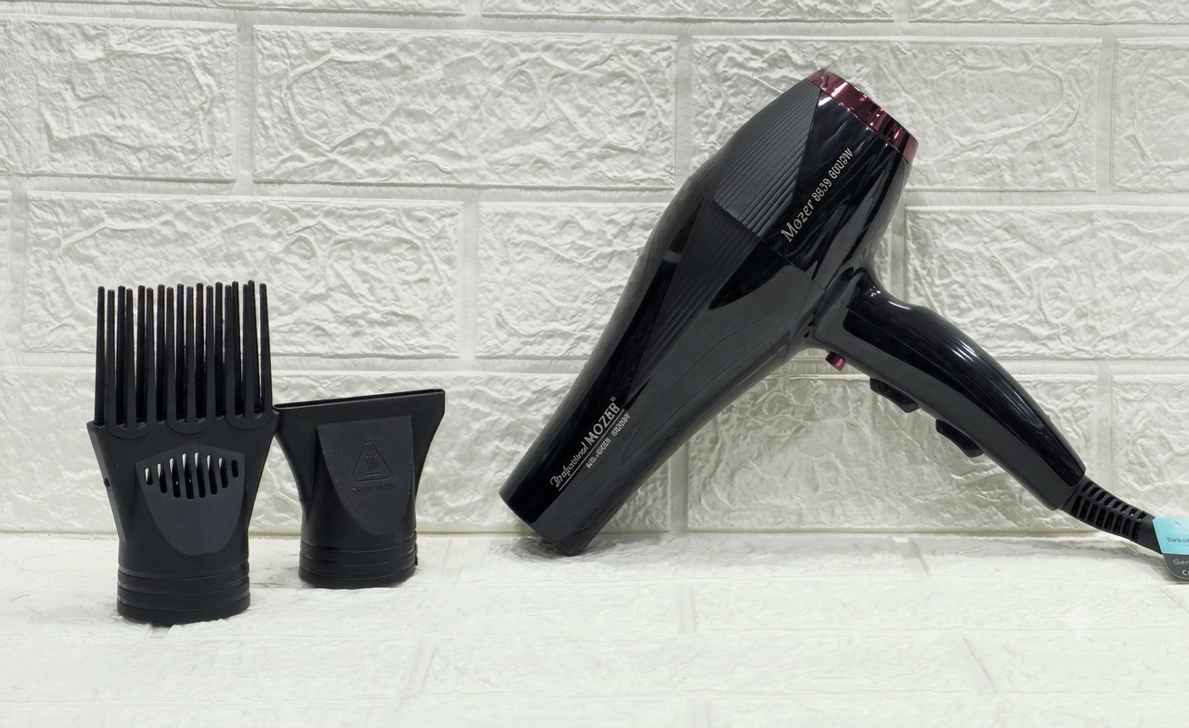 Fen Mozer MZ-8839 Professional ZN278 6000 W qara 2 taxmalı. — 1