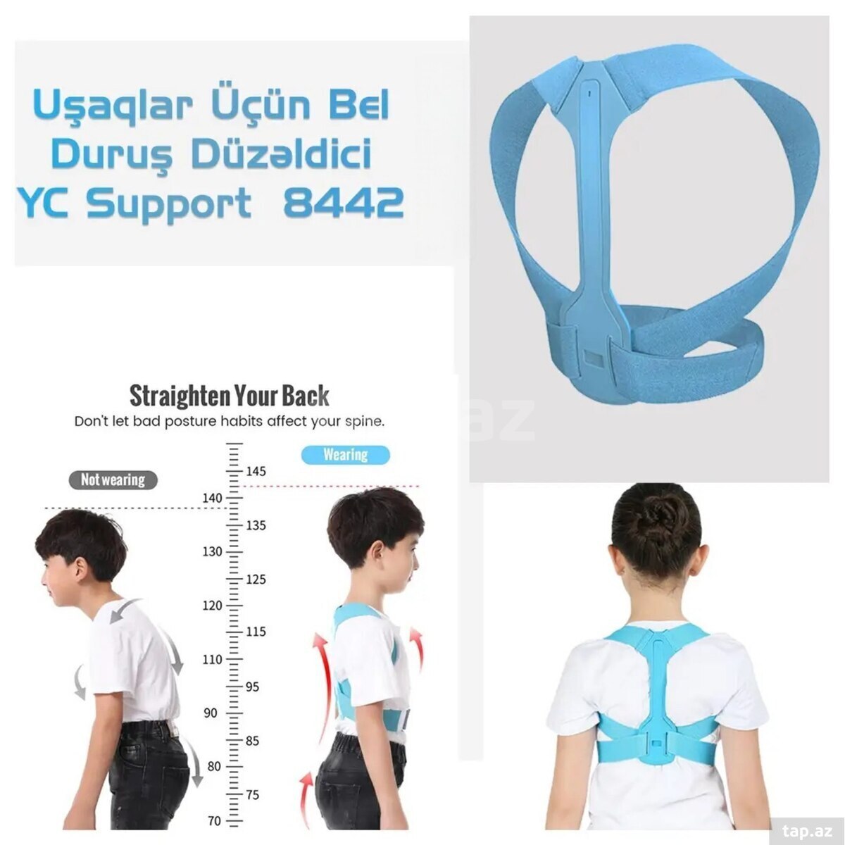 Uşaqlar üçün bel düzləşdirici korset-YC8442 — 1