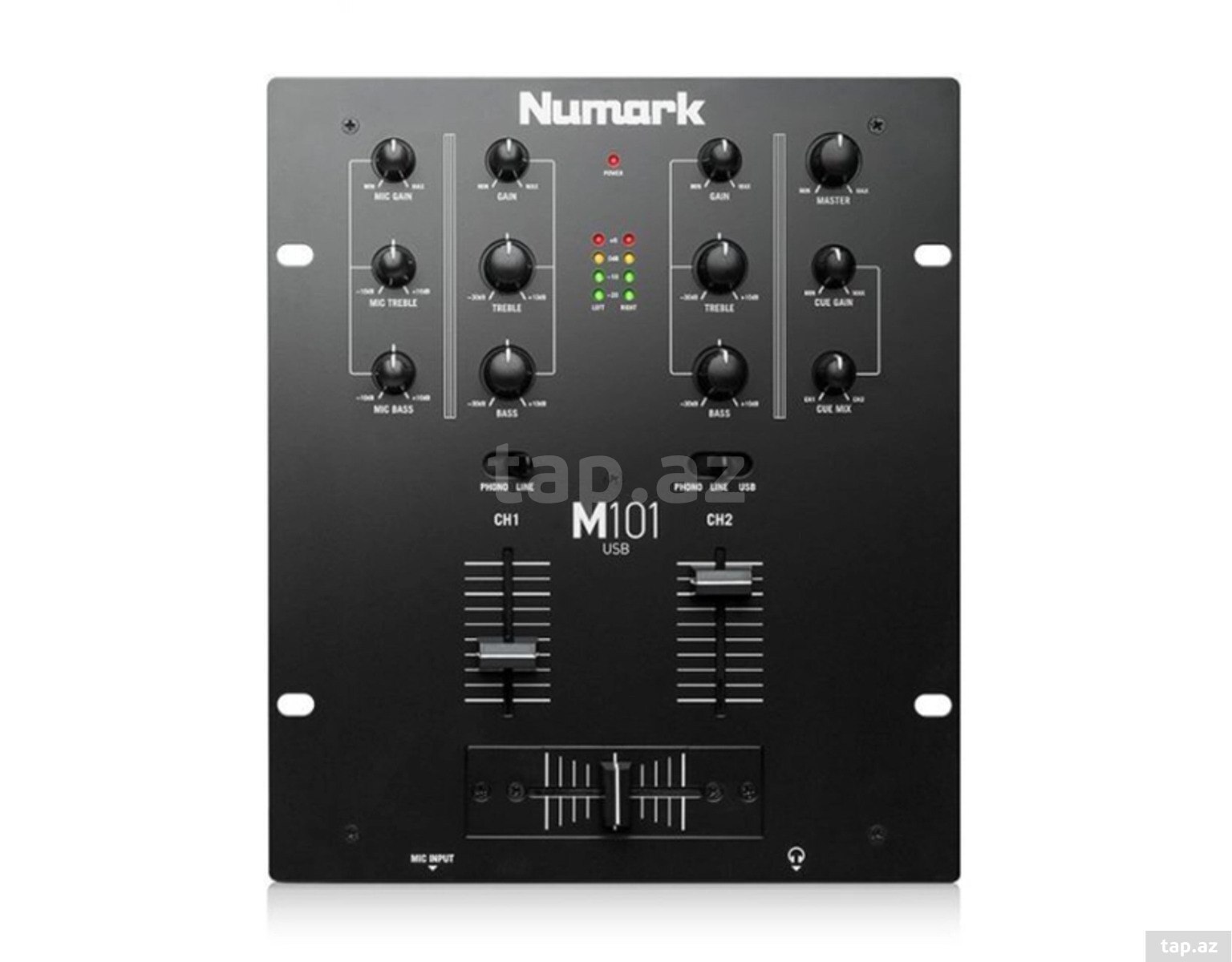 Numark M101USB 2-Channel DJ Mixer Black (M101USBBLACKXEU) — 1