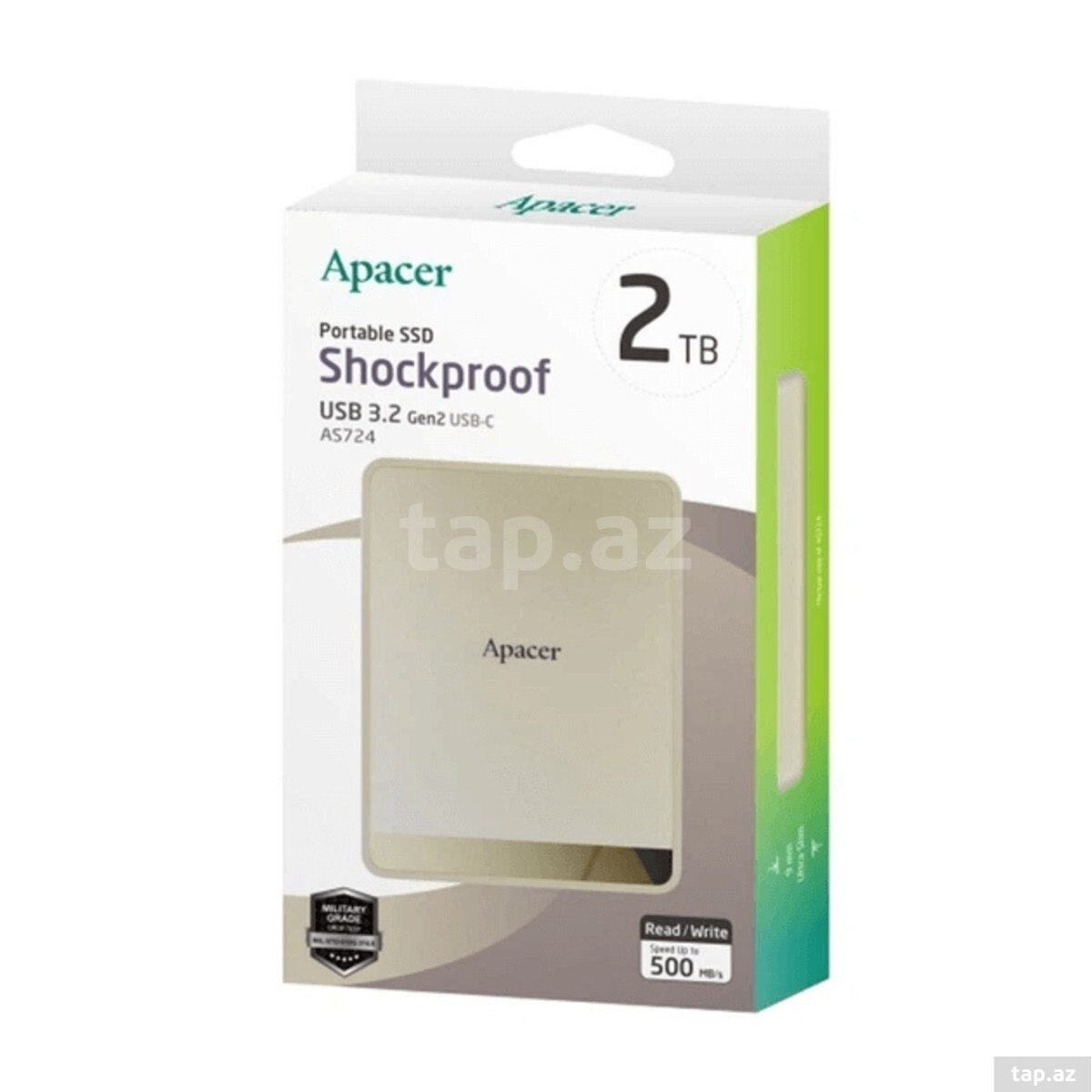 SSD Apacer AS724 2TB USB 3.2 Gen 2 Cream (AP2TBAS724C-1) — 1