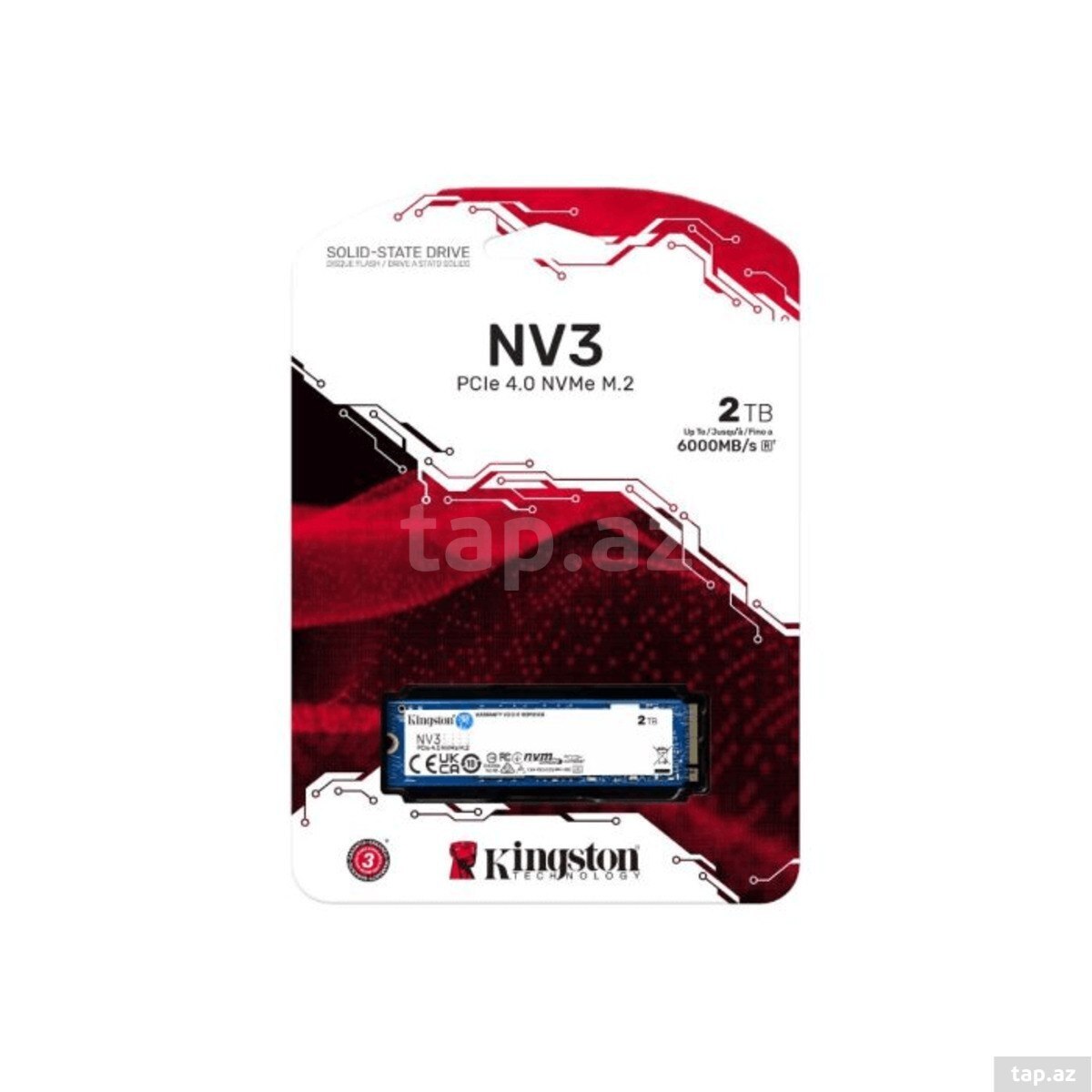 SSD Kingston NV3 2TB M.2 2280 (SNV3S/2000G) — 1