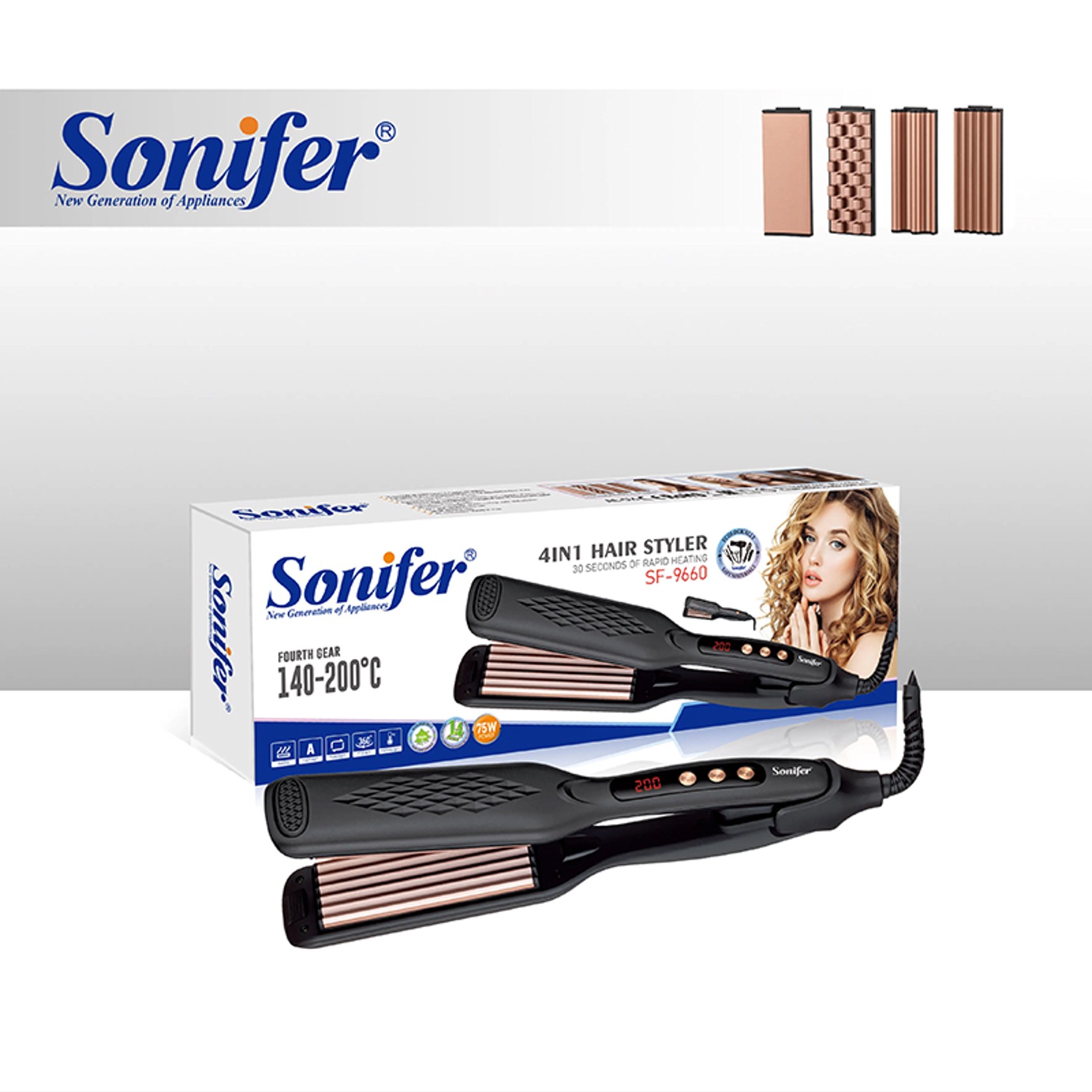 Saç üçün düzləşdirici Sonifer SF-9660 — 1