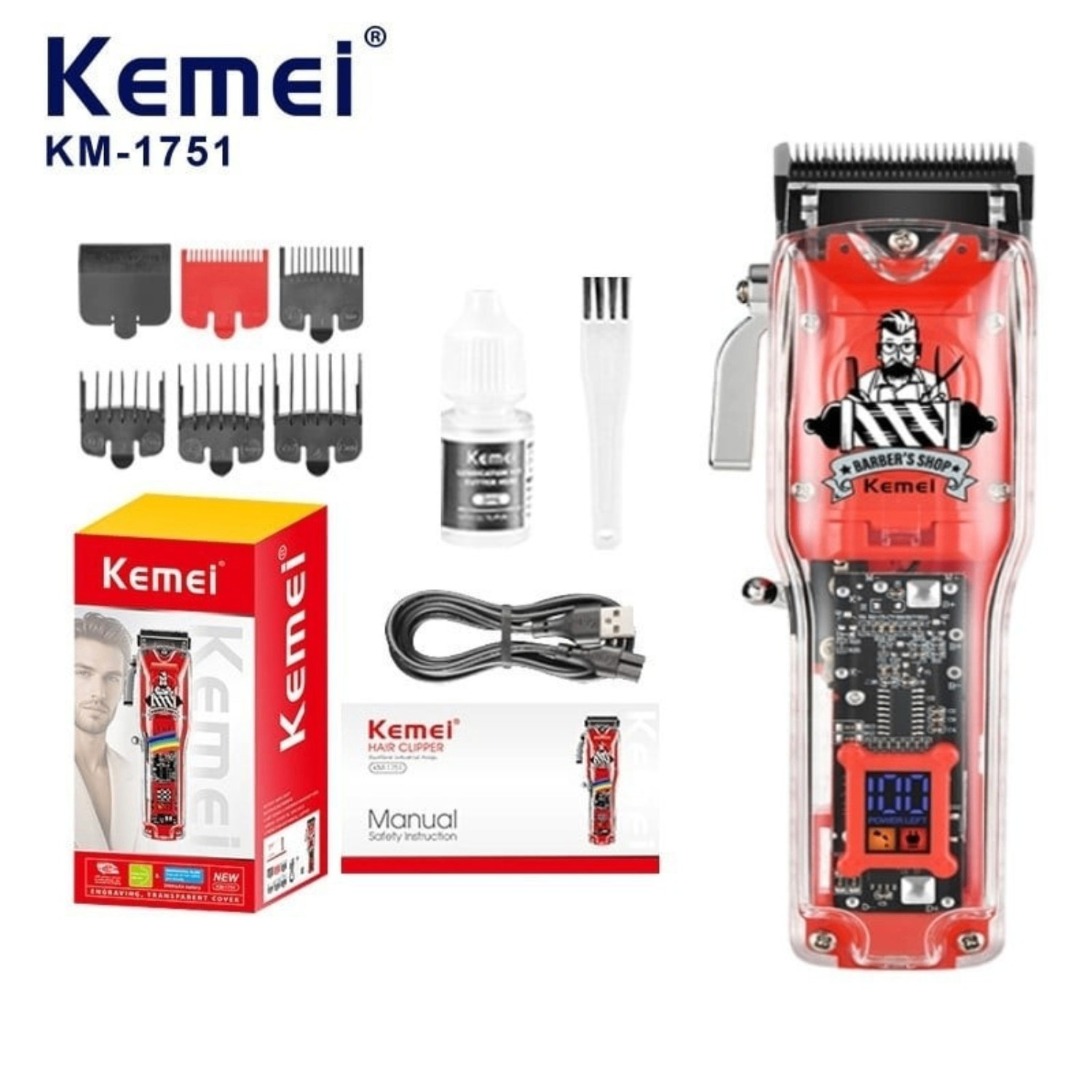 Saç kəsimi üçün universal cihaz Kemei Km-1751 — 1