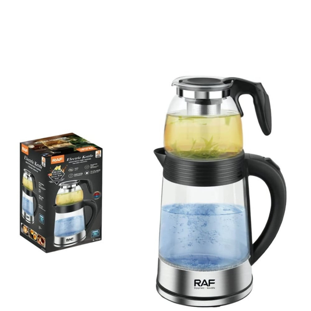 Elektrik çaydan və dəm çaydanı RAF SH_2521_01010 (R.7214) 3 L 1000 W qara — 1