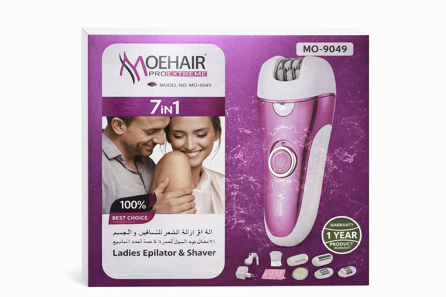Epilyator Moehair Pro Extreme MO-9049 7-si-1-də qadınlar üçün, şarjlı - MO-9499 GS — 1