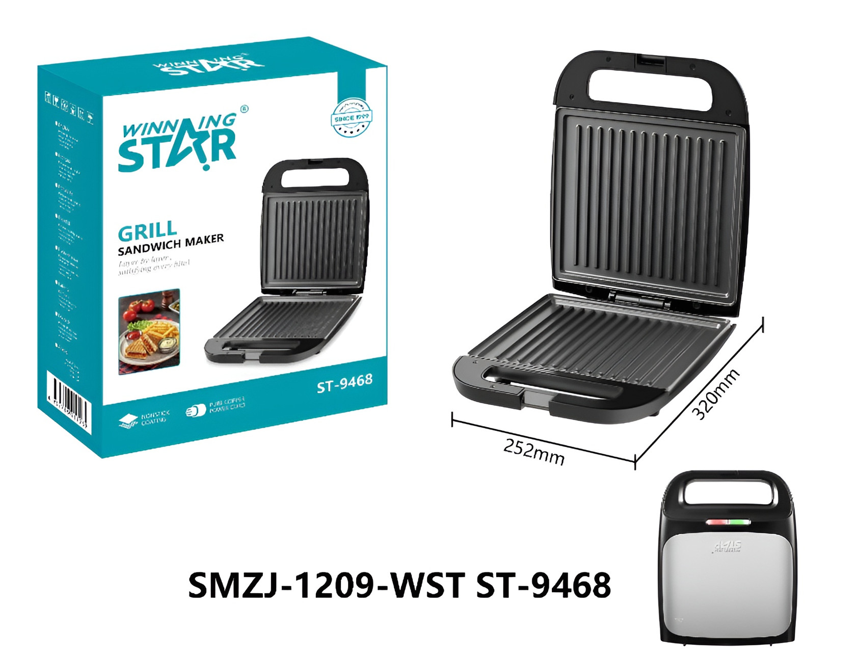 Elektrik qril Winning Star ST-9468 — 1