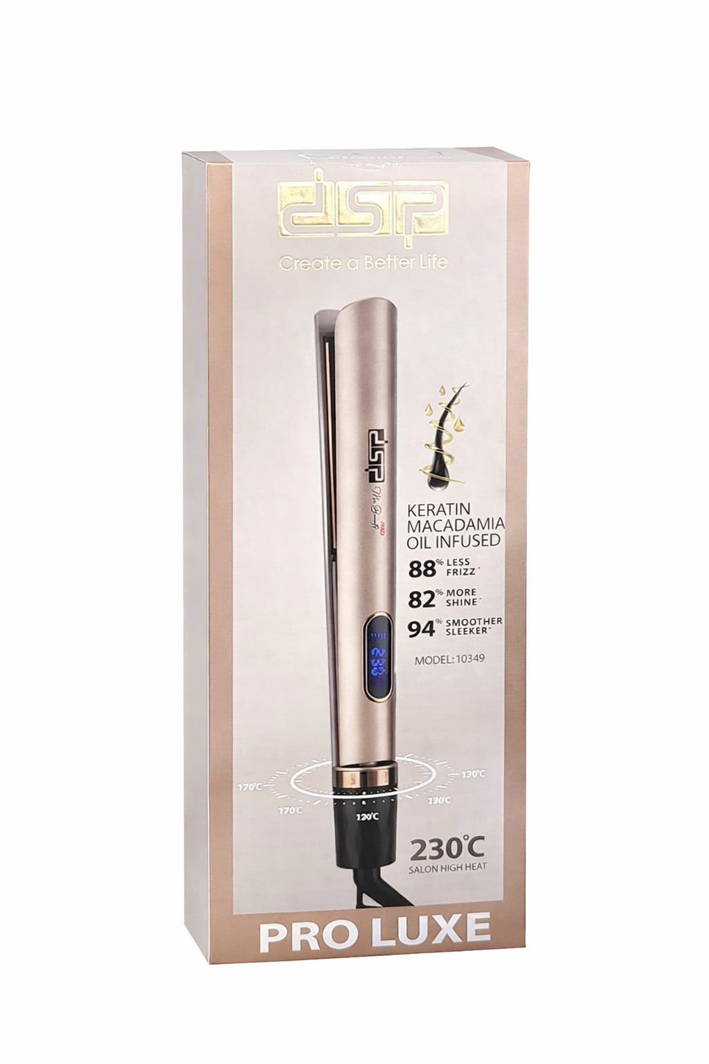 Saç üçün düzləşdirici DSP Pro Luxe 10349 GS — 1