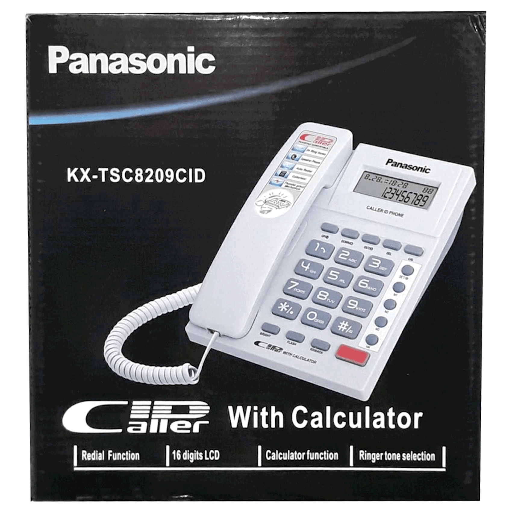 Telefon Panasonic KX-TSC8209CID, ağ — 1