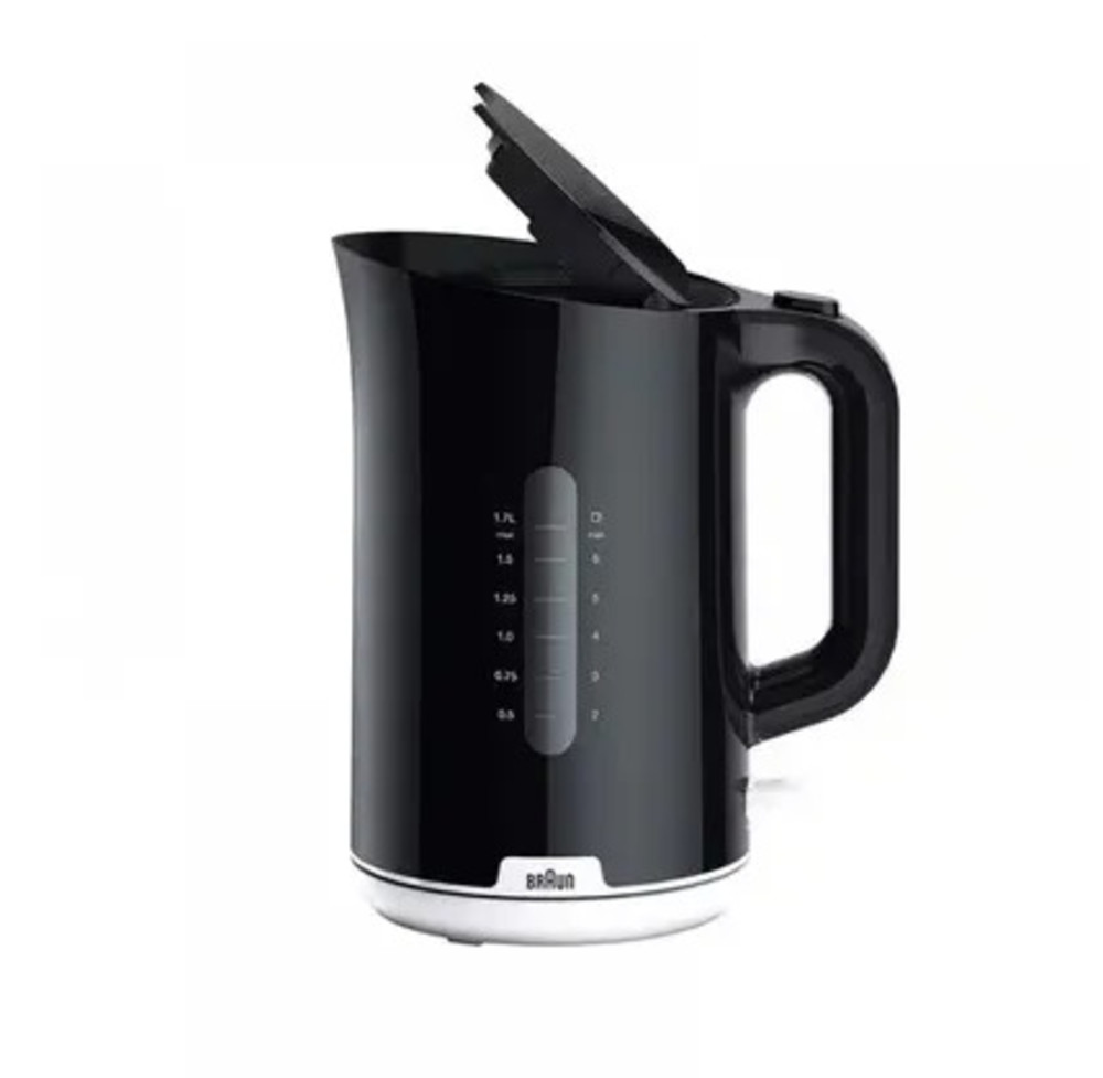 Elektrik çaydan Braun WK1100BK, 1.7 l, Qara, 2200 Vt — 1