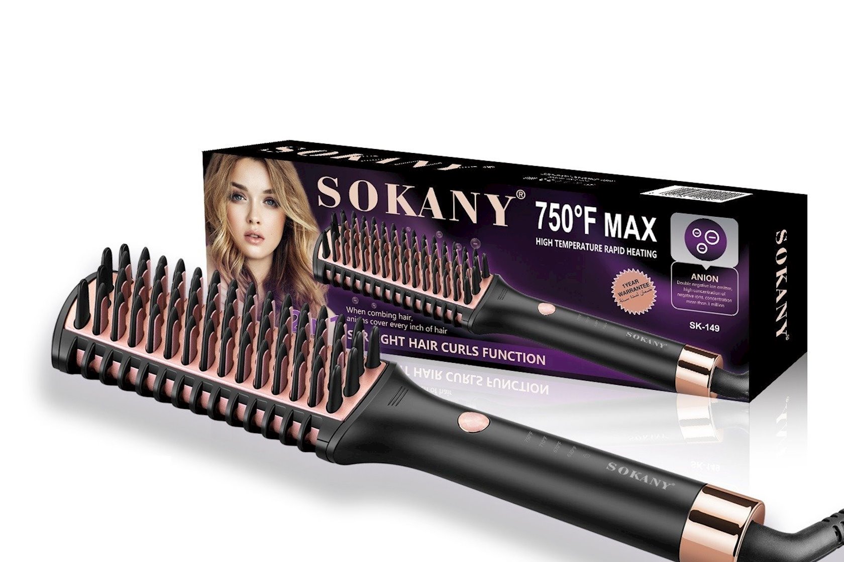 Saç üçün düzləşdirici Sokany SK-149 — 1