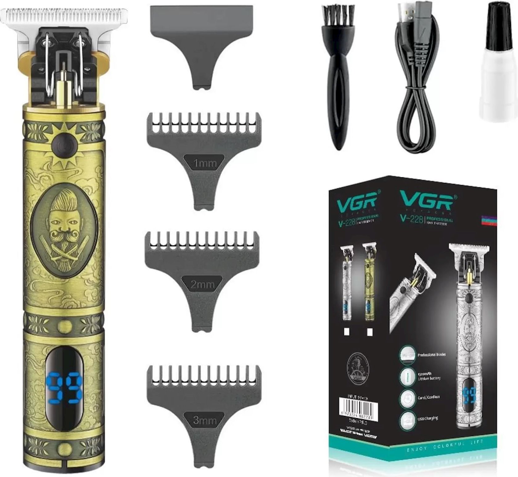 Saç kəsimi üçün cihaz VGR V-228 Gold — 1
