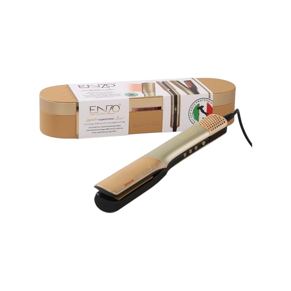 Saç düzləşdirici Enzo ENZO-3133 Gold FG77 45 W qızılı. — 1