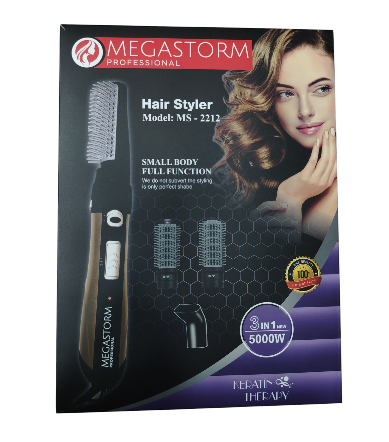 Fen-fırça 5000 W qara-qızılı 3 taxmalı — 1