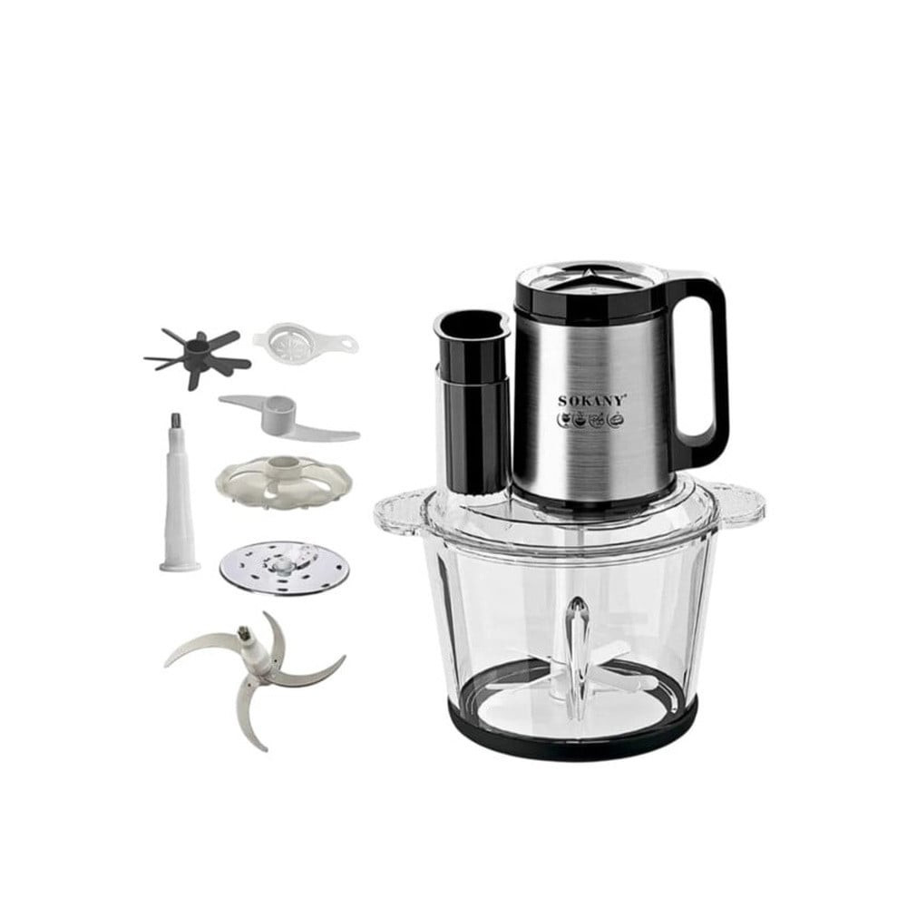 Universal doğrayıcı Sokany SH_2521_01017 (SK-06035), 600W, şüşə/plastik, boz/qara — 1