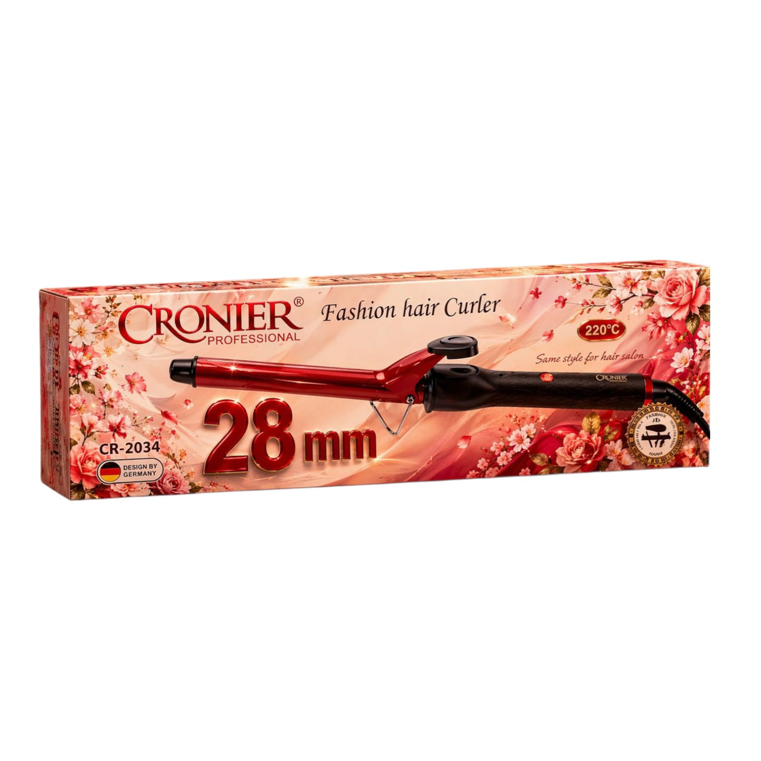Saç üçün maşa Cronier CR-2034, 28 mm — 1