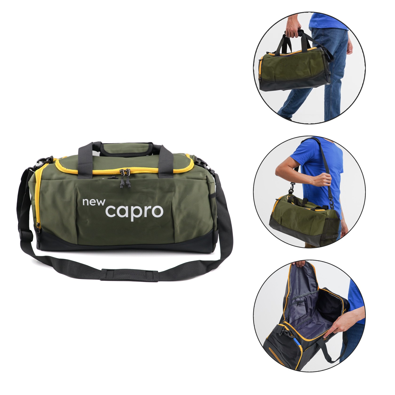 Səyahət çantası New Capro 02, yaşıl — 1